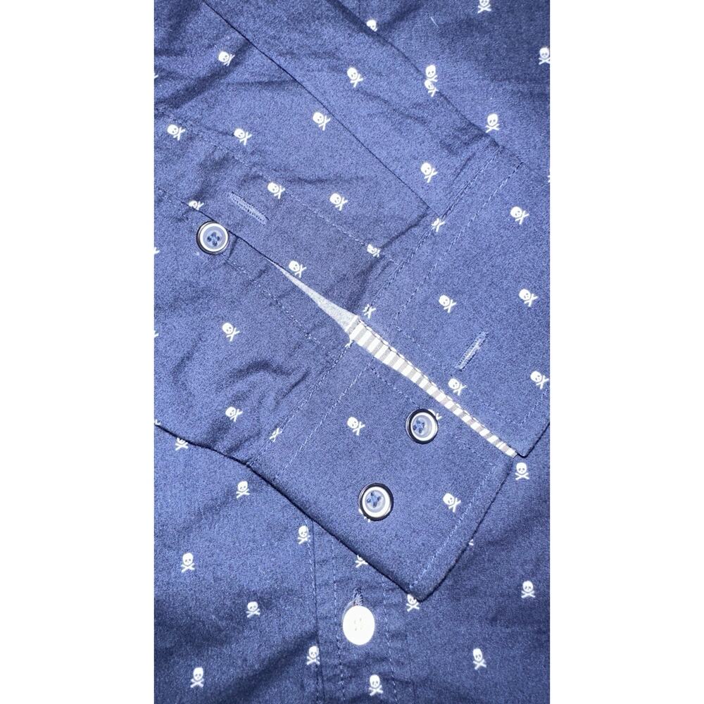 Smash Mens Long Sleeve Collared Shirt‎ Extra Large (XL) Navy Edgy - Picture 7 of 13